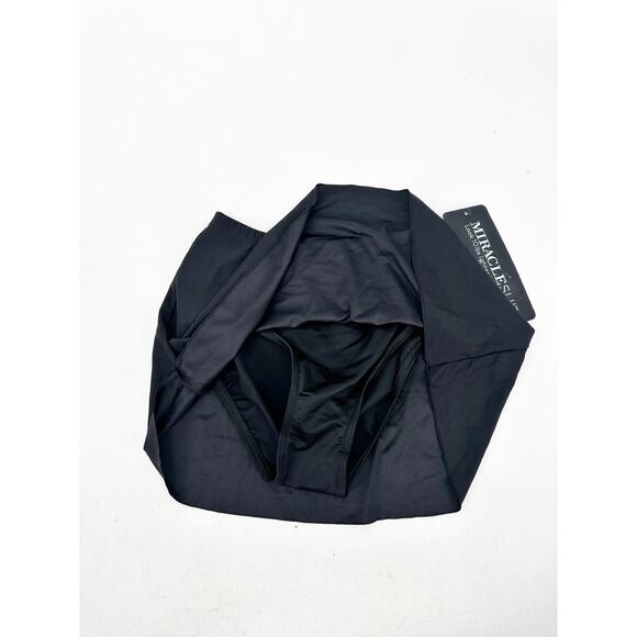 Miraclesuit Black Skirted High Waist Full Coverage Swim Bottoms Size 8 NWT - Picture 5 of 8